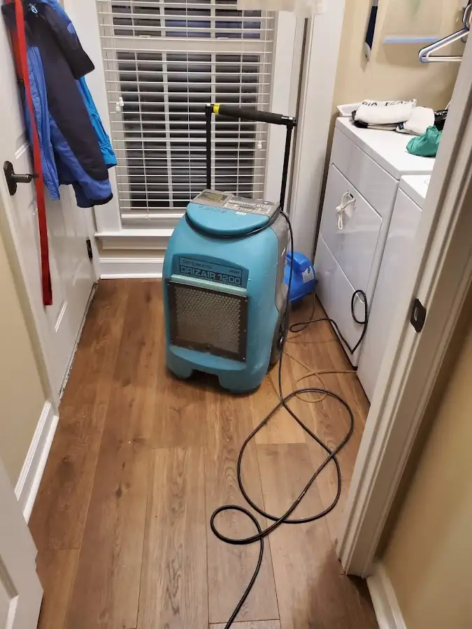 Commercial dehumidifier deployed for Flood Damage Cleanup in Montrose